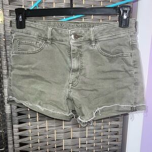 American Eagle Outfitters Women's Green Denim Shorts